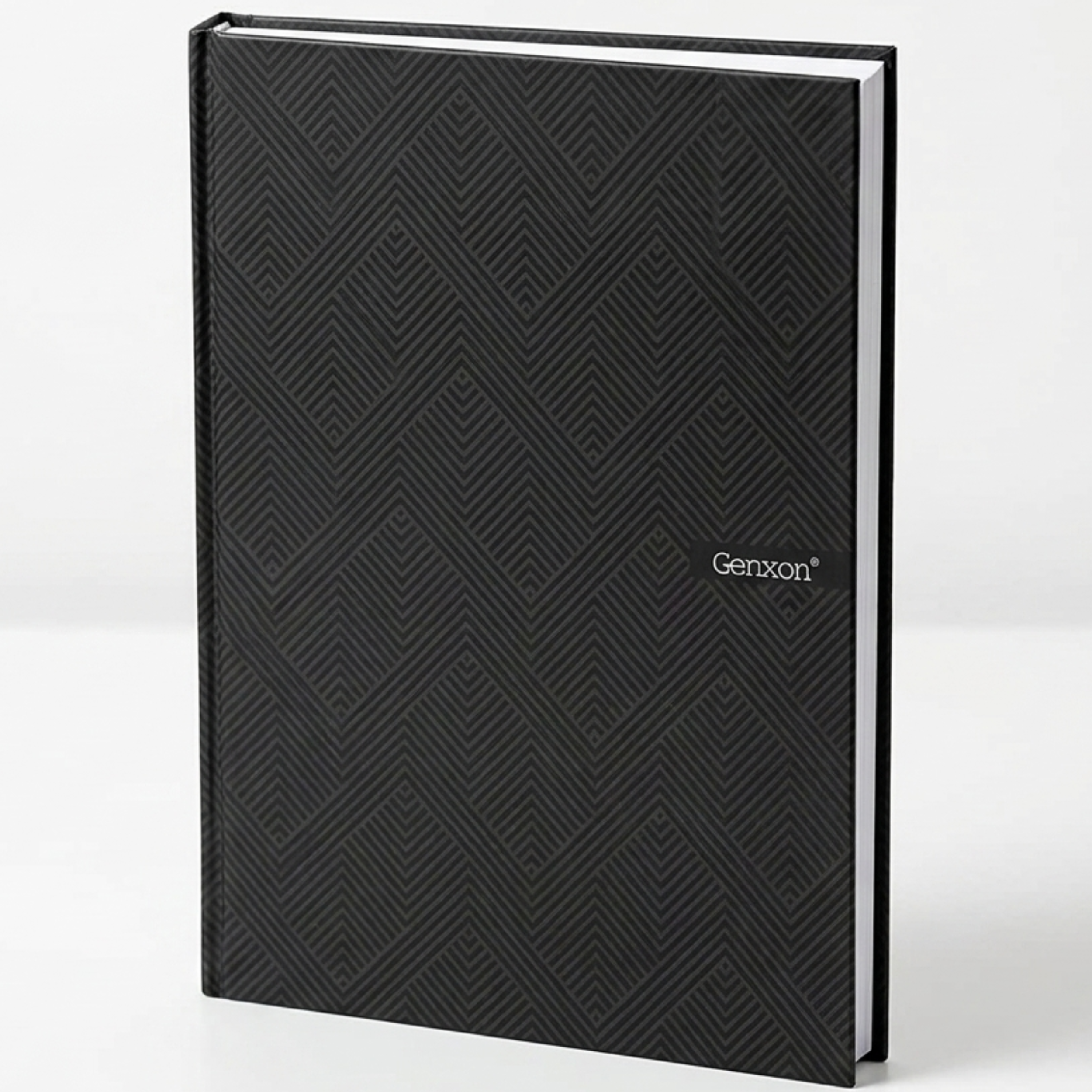 A4 Hardback Notebook 160 Pages 100gsm Lined Ruled with Margin Red Black Blue