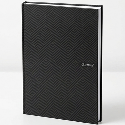 A4 Hardback Notebook 160 Pages 100gsm Lined Ruled with Margin Red Black Blue