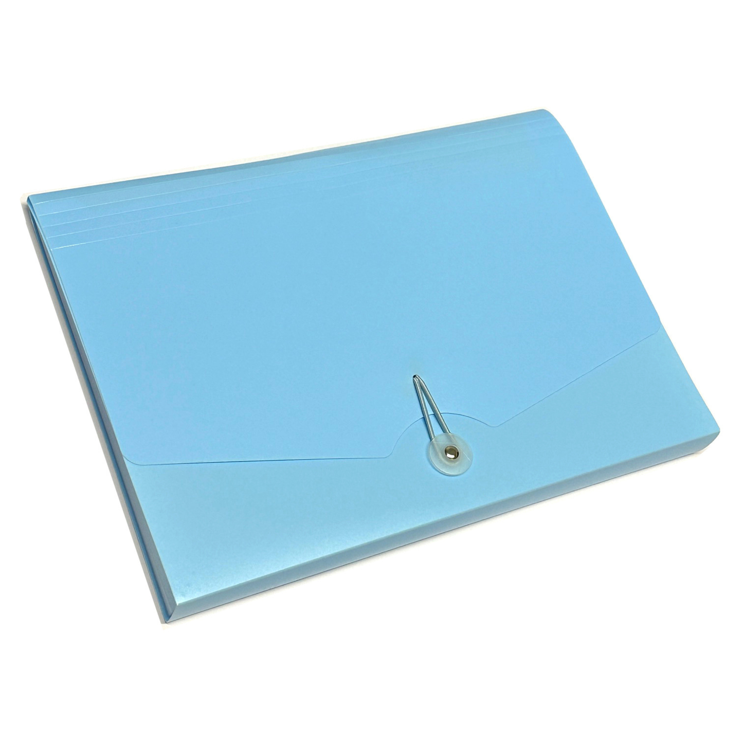 Expanding File Folder A4 – 12 Pocket Document Organiser with Index Labels | Pastel Pink, Blue & Green