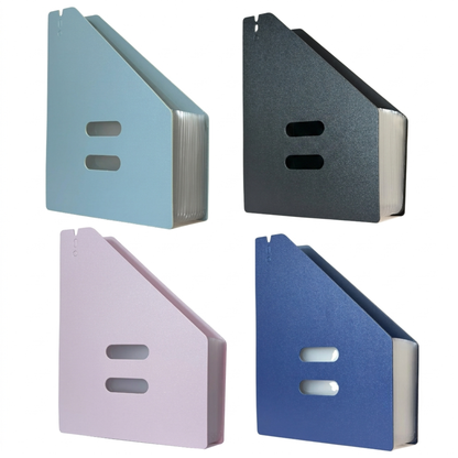 Expanding File Folder Organiser A4 – 13 Pockets Concertina Filing Box - Black-Navy-Pink & Blue