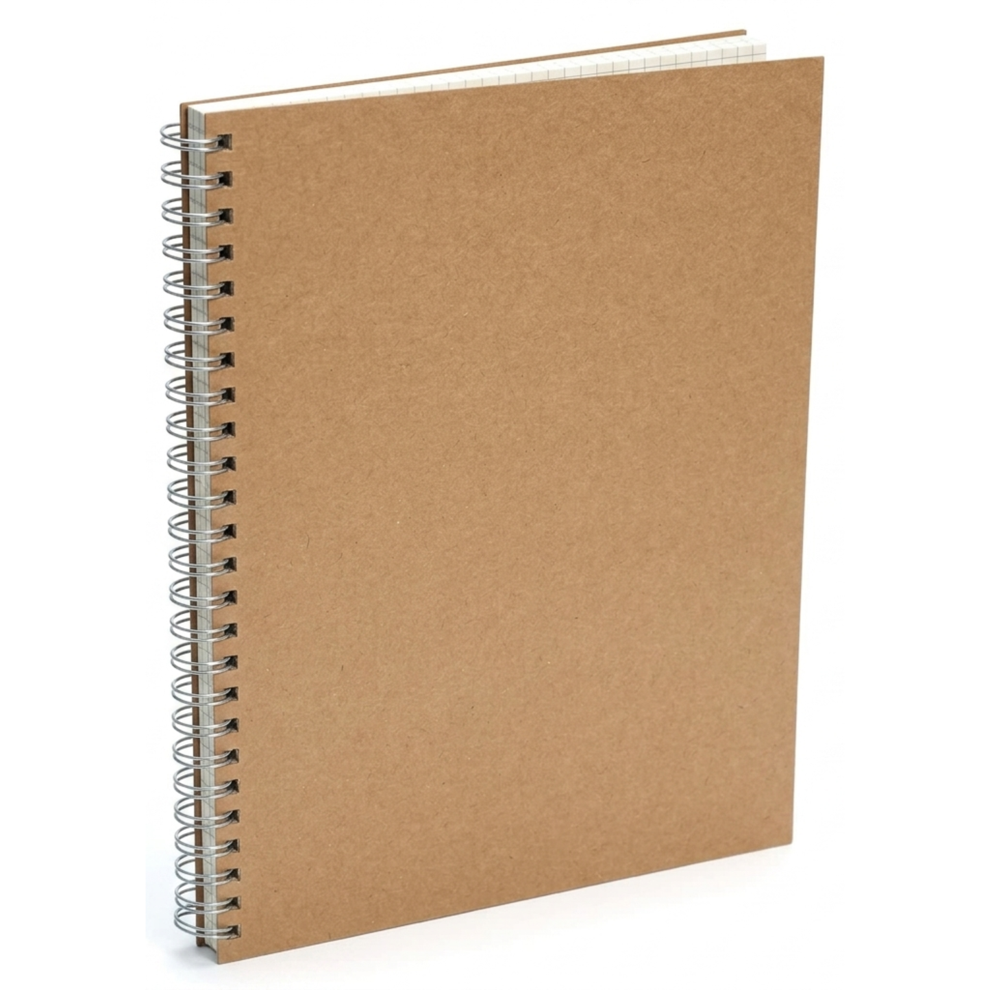 Maths Notebook | Brown Kraft Cover | 5mm Graph Paper Spiral Pad | A4 & A5