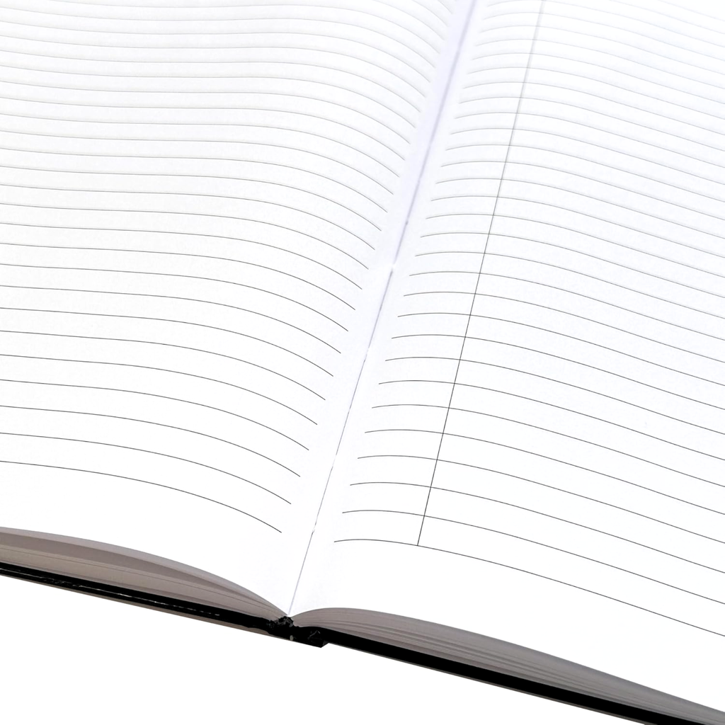 Red & Black A4 Hardcover Notebook | 160 Pages Lined & Ruled | 100gsm Premium Paper