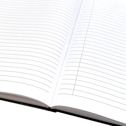 Red & Black A4 Hardcover Notebook | 160 Pages Lined & Ruled | 100gsm Premium Paper