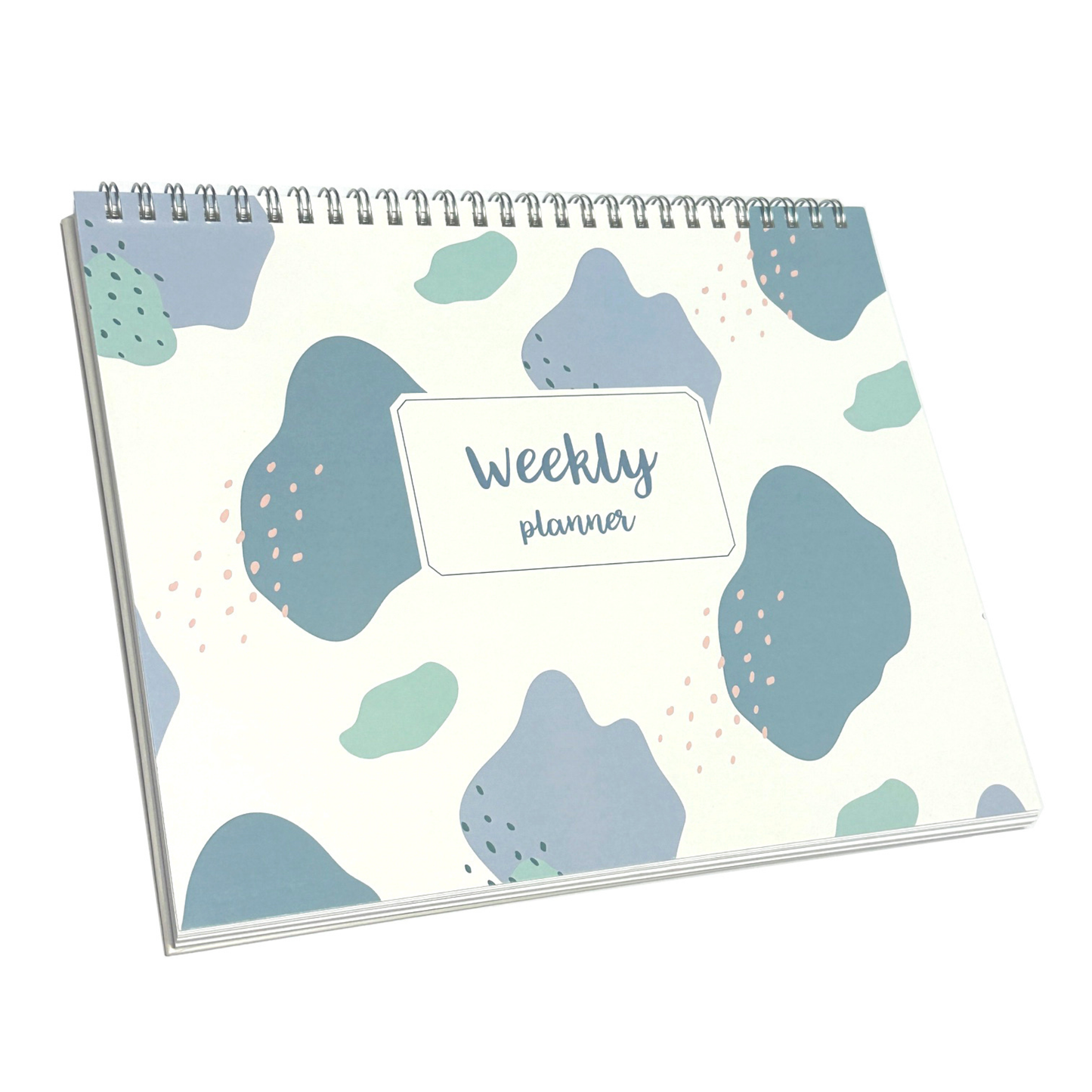 Weekly Desk Planner | Dual-Colour Pink & Blue | 52 Tear-Off Sheets
