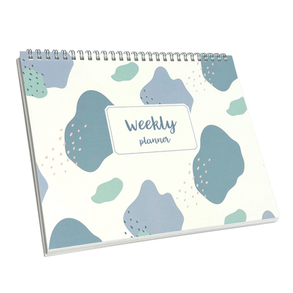Weekly Desk Planner | Dual-Colour Pink & Blue | 52 Tear-Off Sheets
