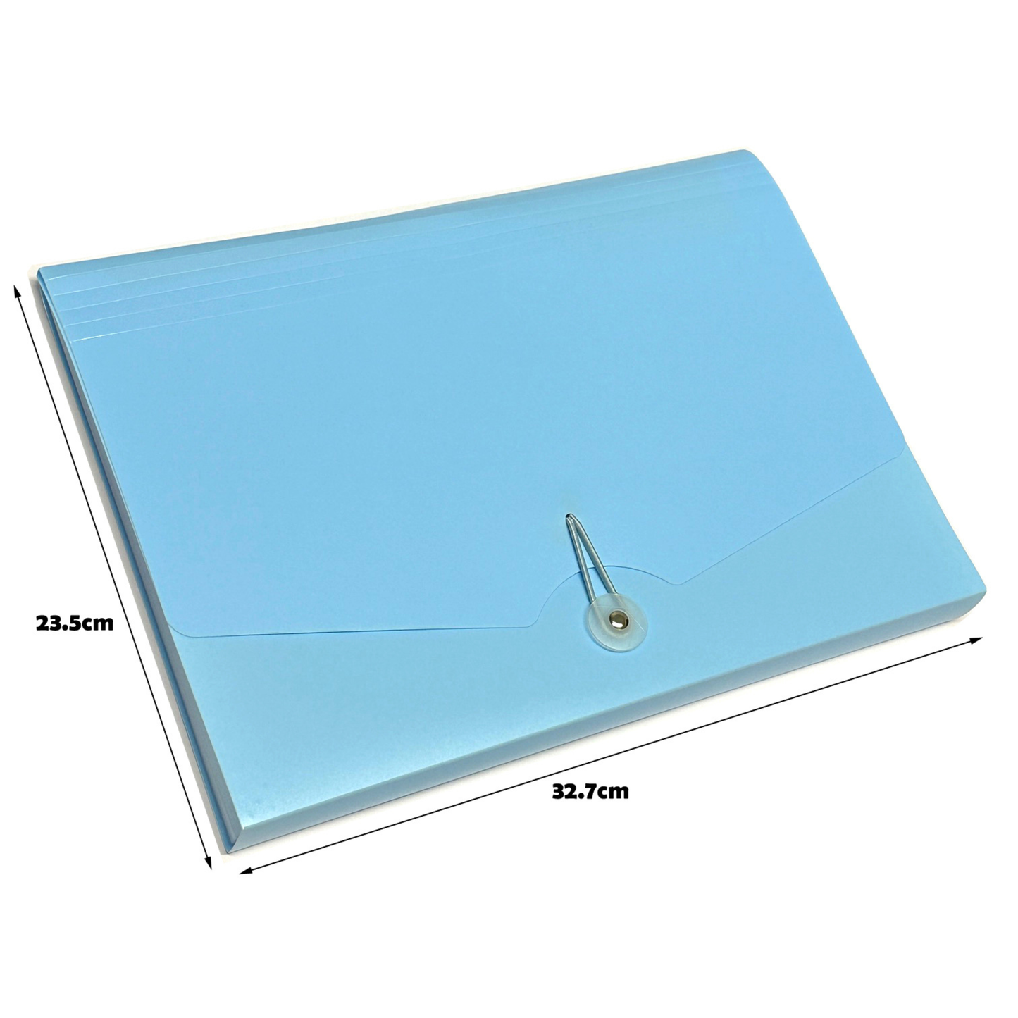 Expanding File Folder A4 – 12 Pocket Document Organiser with Index Labels | Pastel Pink, Blue & Green