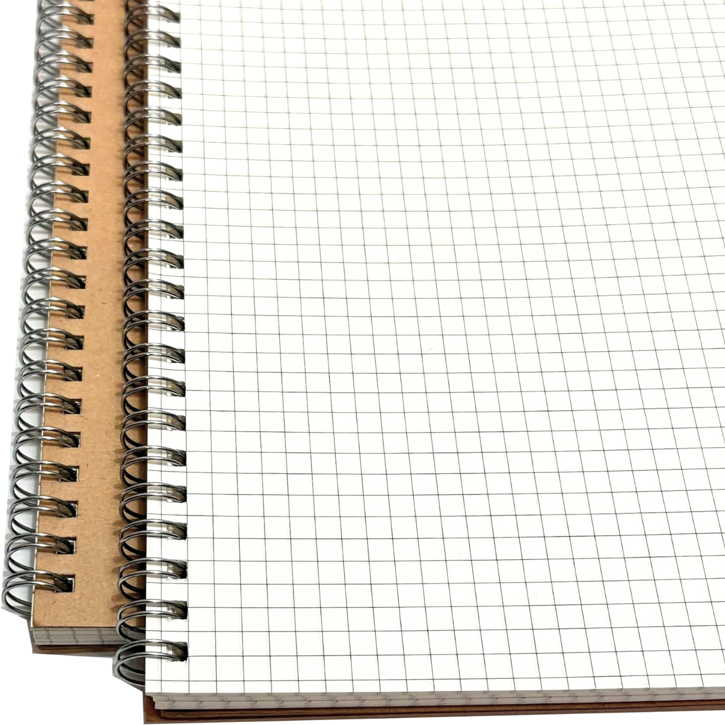 Maths Notebook | Brown Kraft Cover | 5mm Graph Paper Spiral Pad | A4 & A5