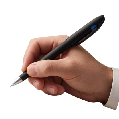 Ball Point Gel Pens Pack of 12 – Black, Blue & Red Ink + 1 Free Refill Per Colour