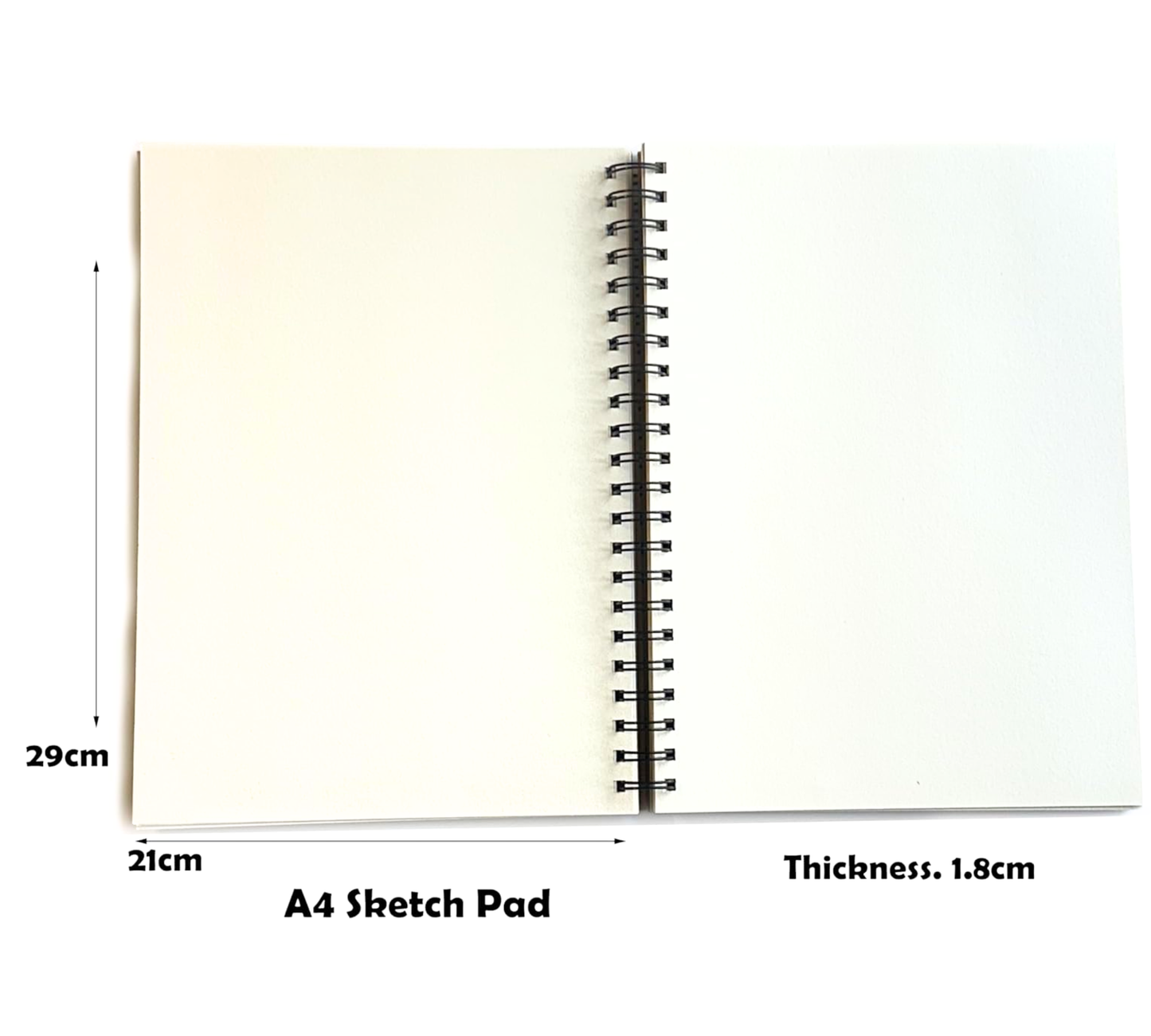 Spiral Hardback Kraft Sketchbook | A3 A4 A5 | 60 Sheets 160gsm | Art Journal for Adults & Children