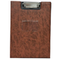 A4 Clipboard Folder | Leatherette Fold-Over Document Holder | Metal Clip & Inner Pocket | 4 Colours