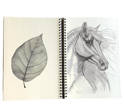 Spiral Hardback Kraft Sketchbook | A3 A4 A5 | 60 Sheets 160gsm | Art Journal for Adults & Children
