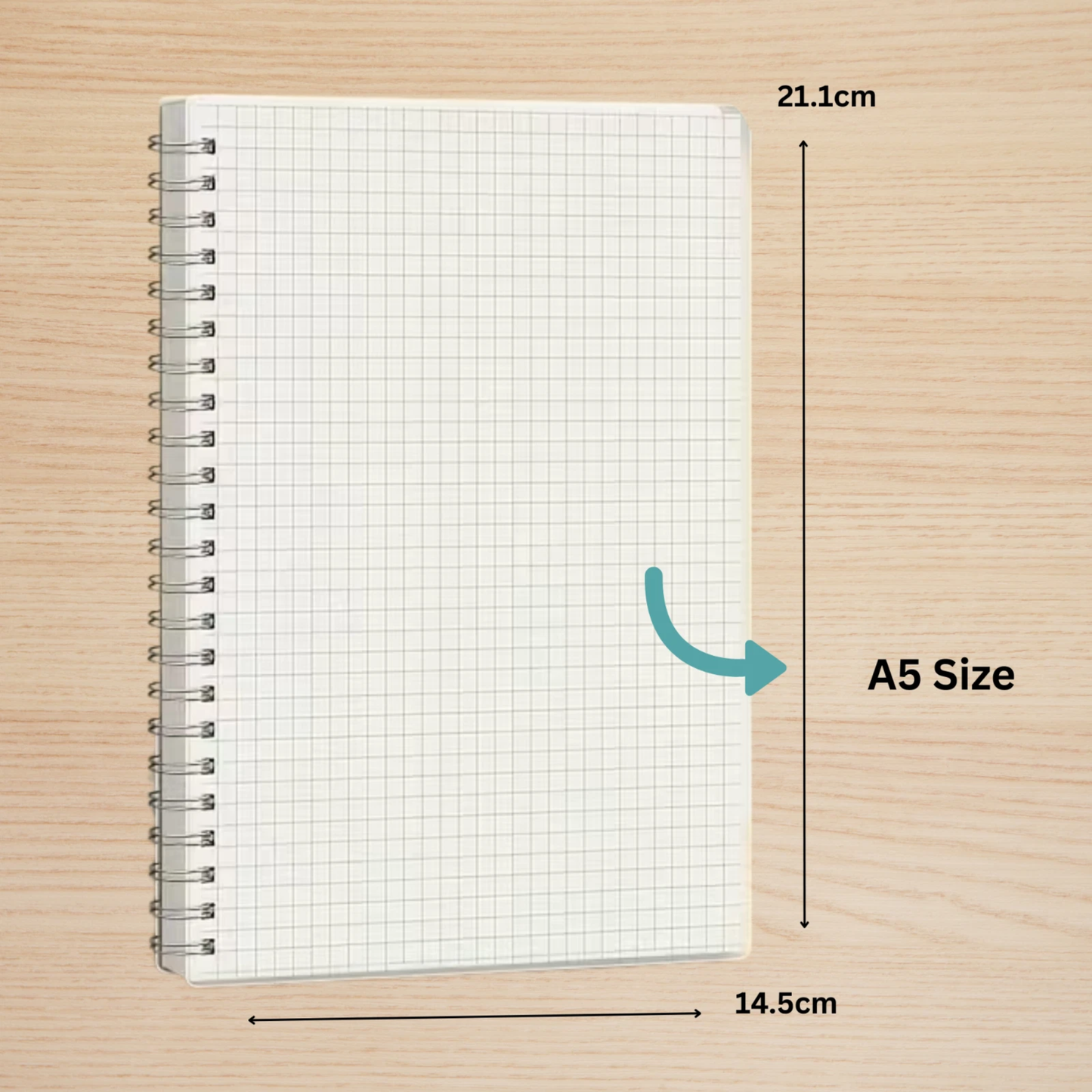 Maths Notebook – 5mm Squared Graph Paper Exercise Book | 160 Pages | A4 & A5 | Wirebound | 80gsm