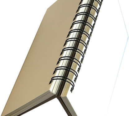 Spiral Hardback Kraft Sketchbook | A3 A4 A5 | 60 Sheets 160gsm | Art Journal for Adults & Children