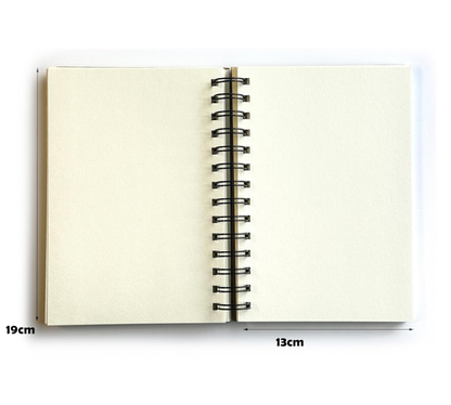 Spiral Hardback Kraft Sketchbook | A3 A4 A5 | 60 Sheets 160gsm | Art Journal for Adults & Children