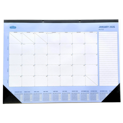JAN 2026  DE 2026 LARGE A2 SIZE DESK CALENDAR WALL PLANNER