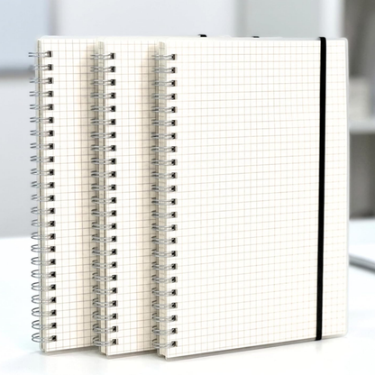 Maths Notebook – 5mm Squared Graph Paper Exercise Book | 160 Pages | A4 & A5 | Wirebound | 80gsm