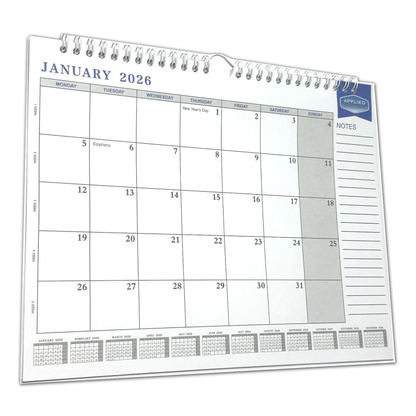 2026 Easy Glance Calendar | Month to View | Notes | Wall & Desktop Planner