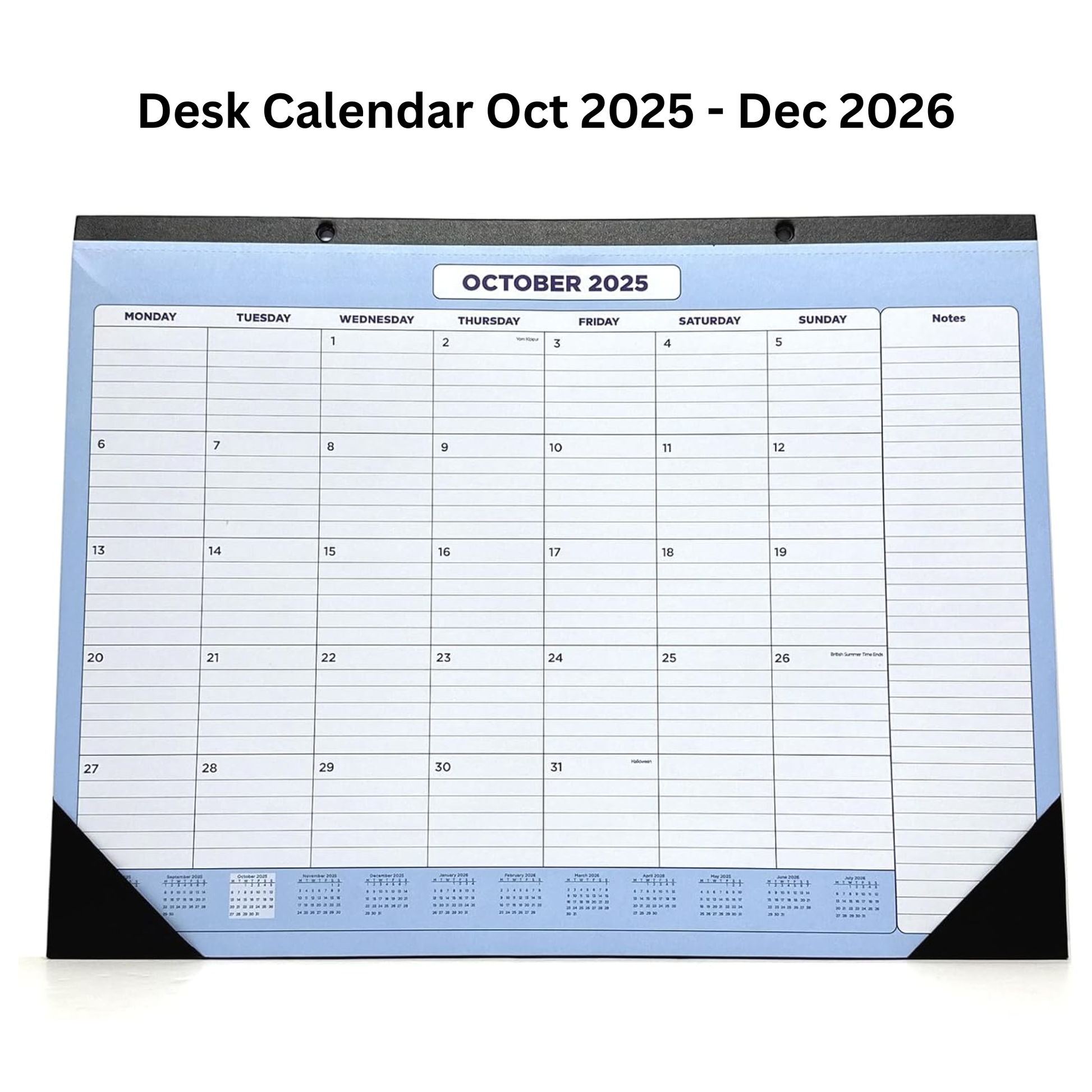 2026 DESK CALENDAR LARGE PLANNER PAD FOR HOME OFFICE SCHOOL
