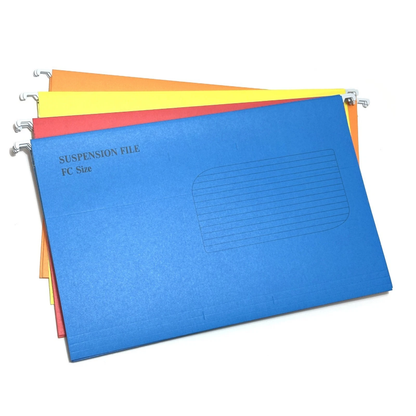Foolscap Suspension Files with Tabs, 40cm Runners, Assorted Colours