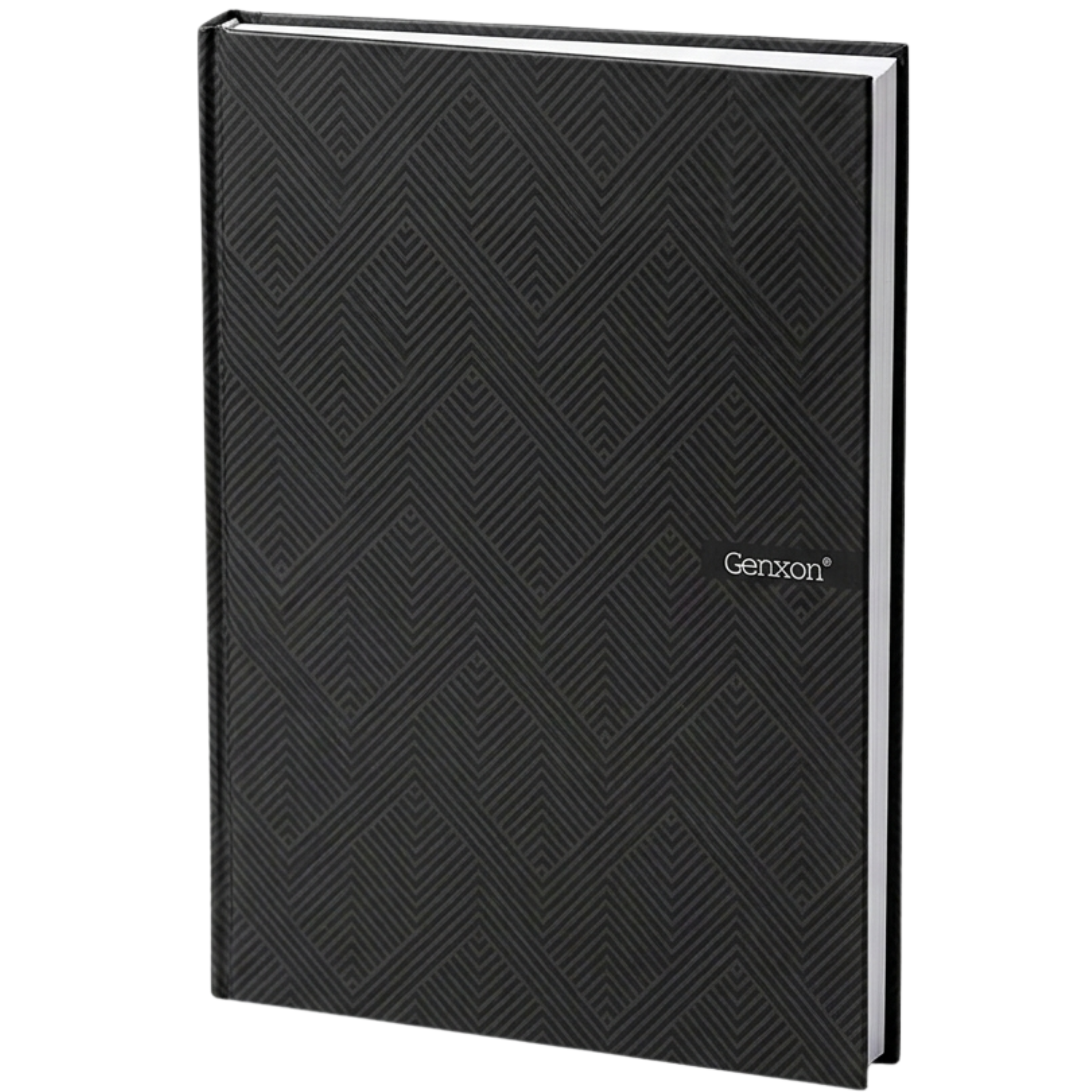 A4 Hardback Notebook 160 Pages 100gsm Lined Ruled with Margin Red Black Blue
