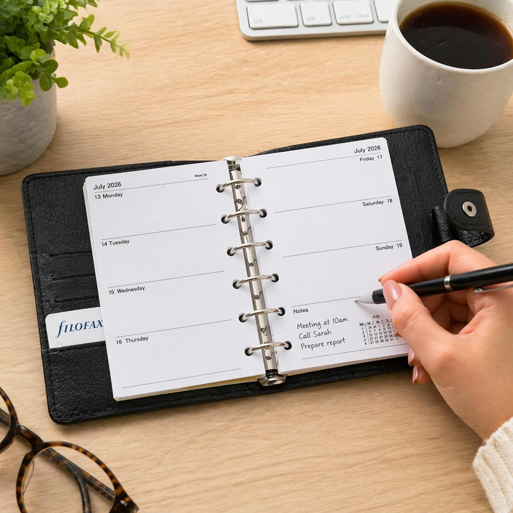 2026 Diary Refill – Filofax Pocket Compatible, Week to View, UK Holidays