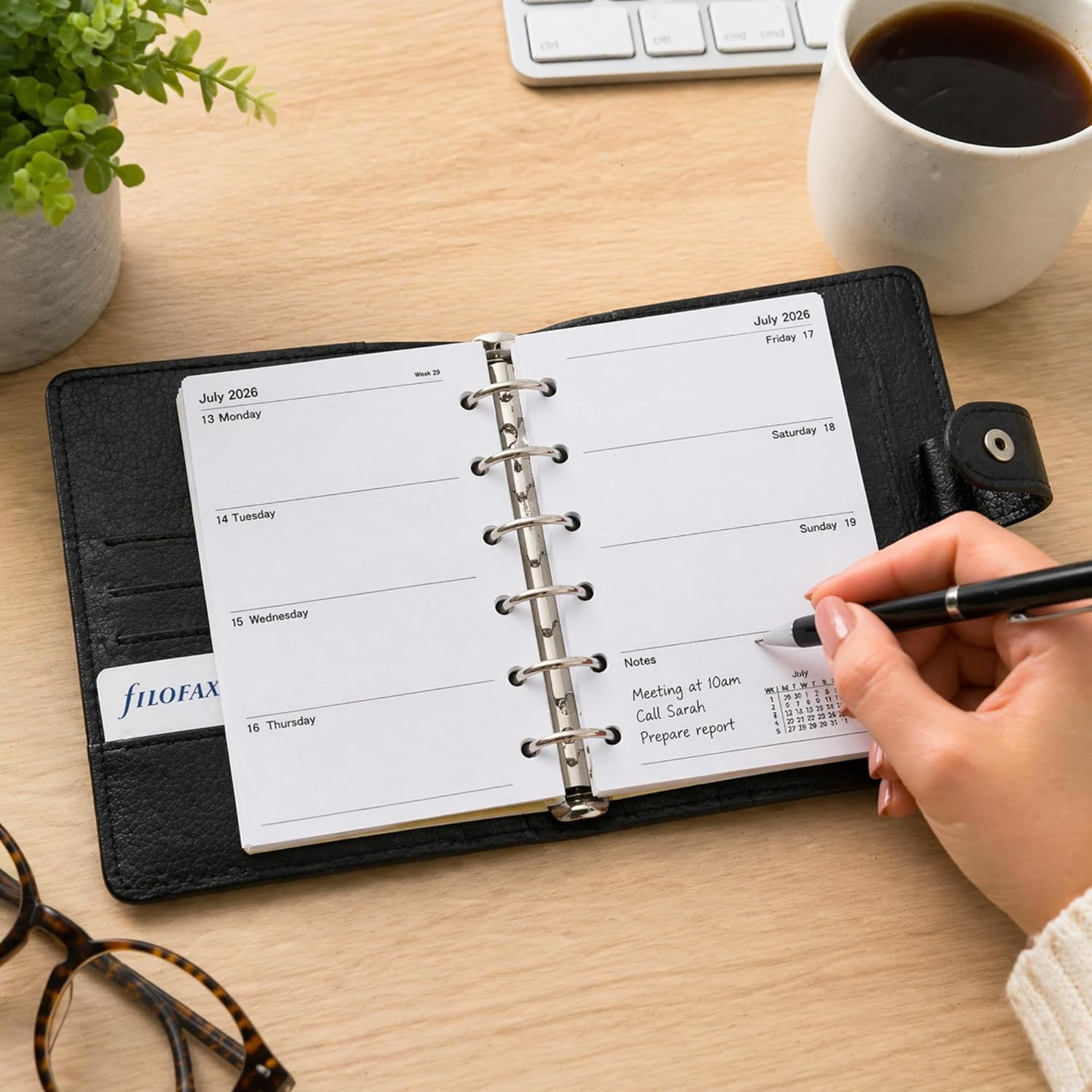 2026 Diary Refill – Filofax Pocket Compatible, Week to View, UK Holidays