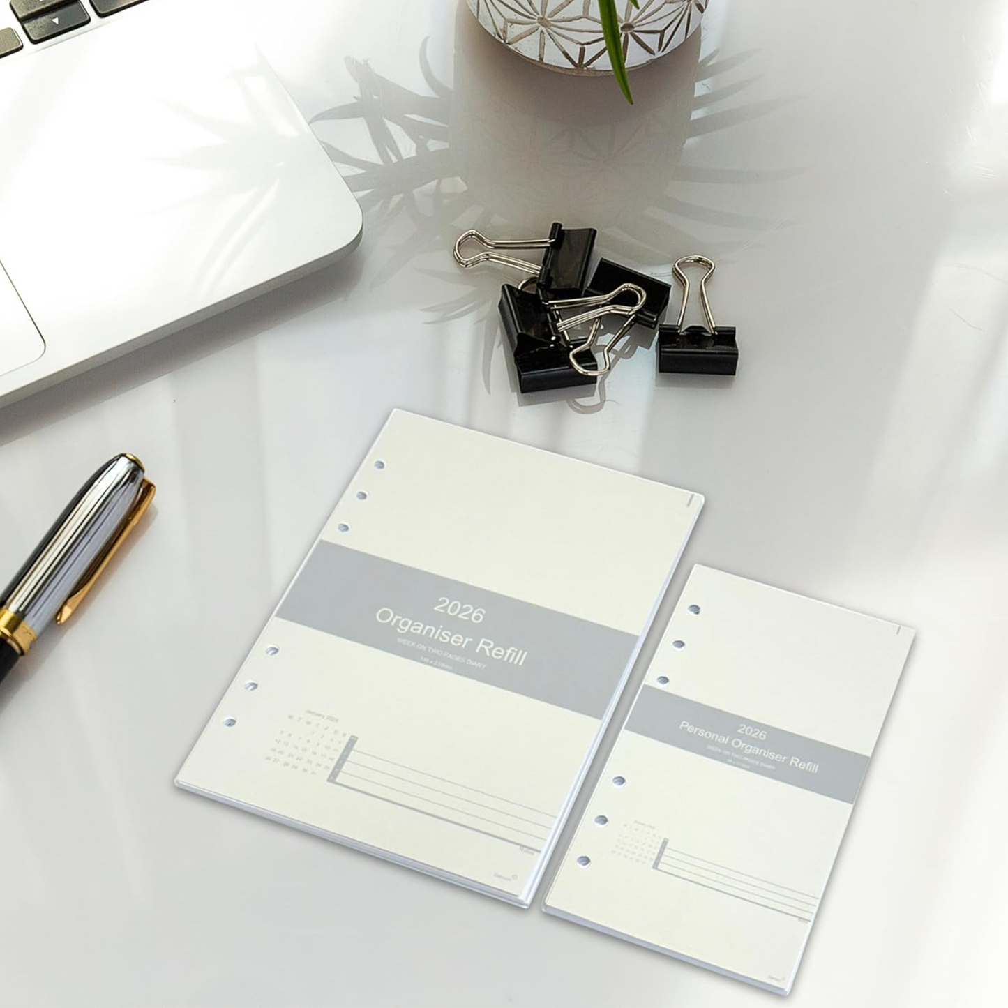 2026 Personal Diary Refill – Week on Two Pages, Filofax Compatible