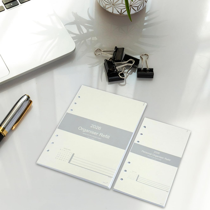 2026 Personal Diary Refill – Week on Two Pages, Filofax Compatible