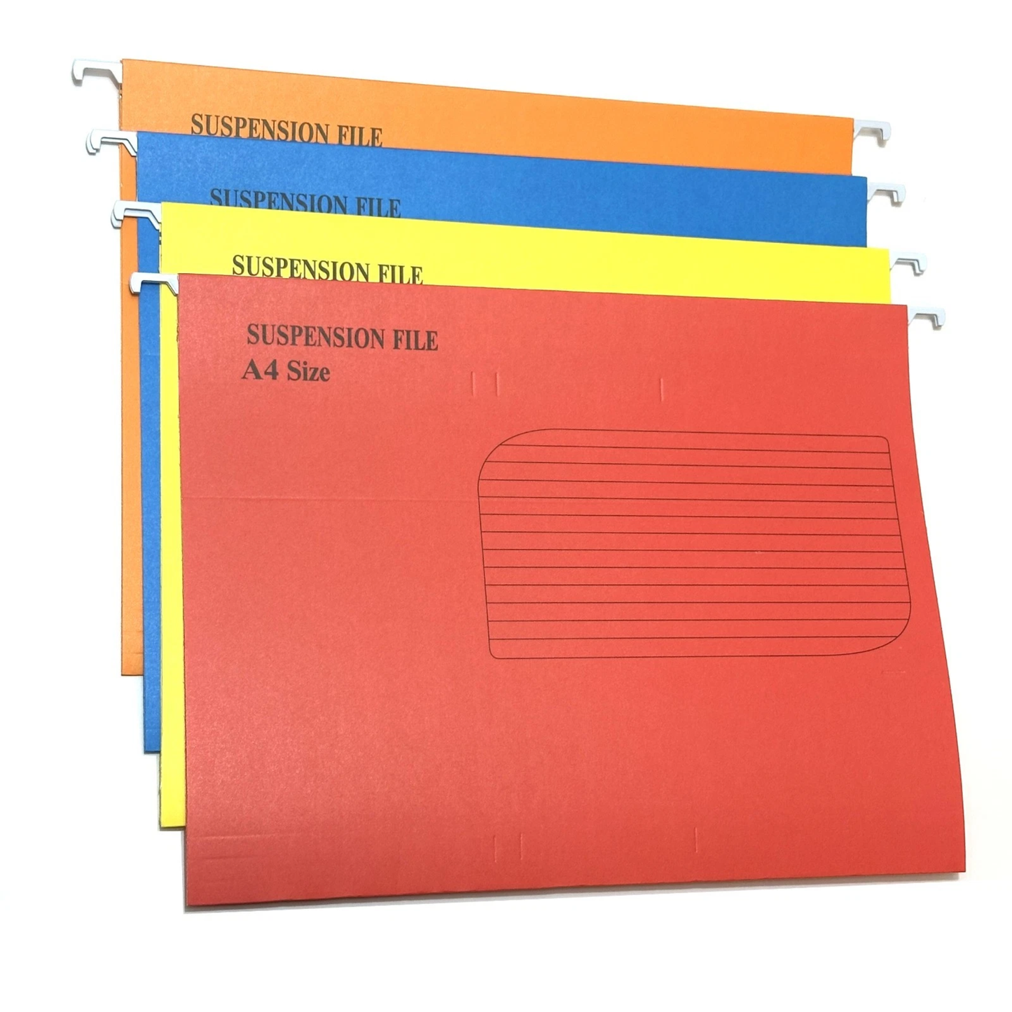 A4 Suspension Files with Labels & Clear Holders – Mixed Colours - 10/20/30 Pack