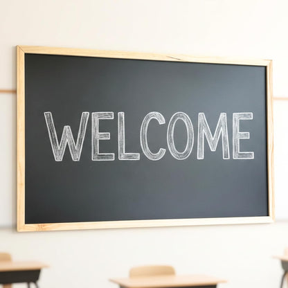 Genxon Wooden Framed Black Chalk Boards – 90x60cm, 60x40cm & 40x30cm for Home, Office & School