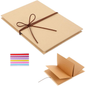 Kraft Scrapbook Album with Leather Cord Tie | Accordion Pages | 3 Sizes