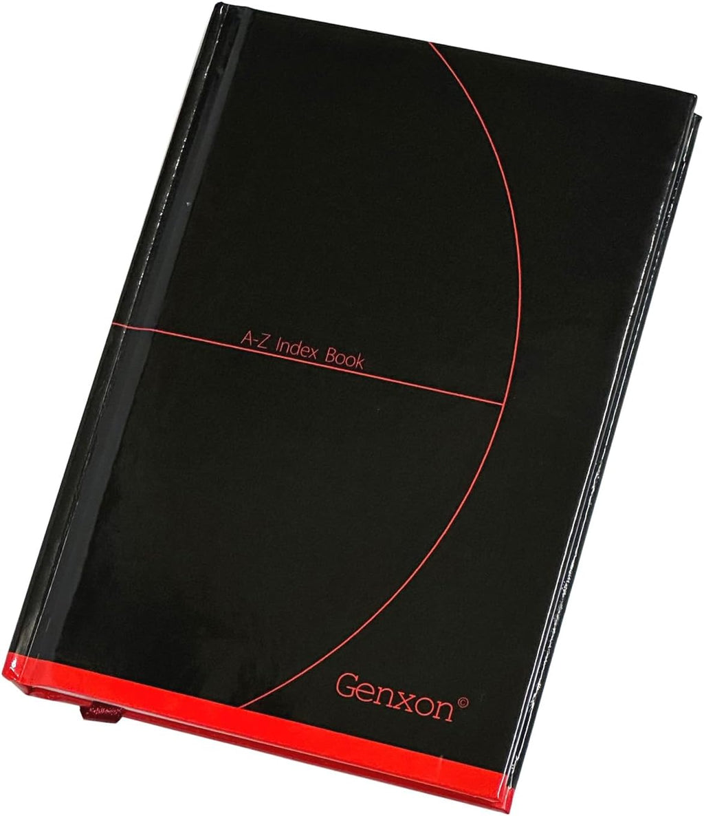 A6 Hard Cover Index Notebook – 192 Pages, A-Z Tabbed