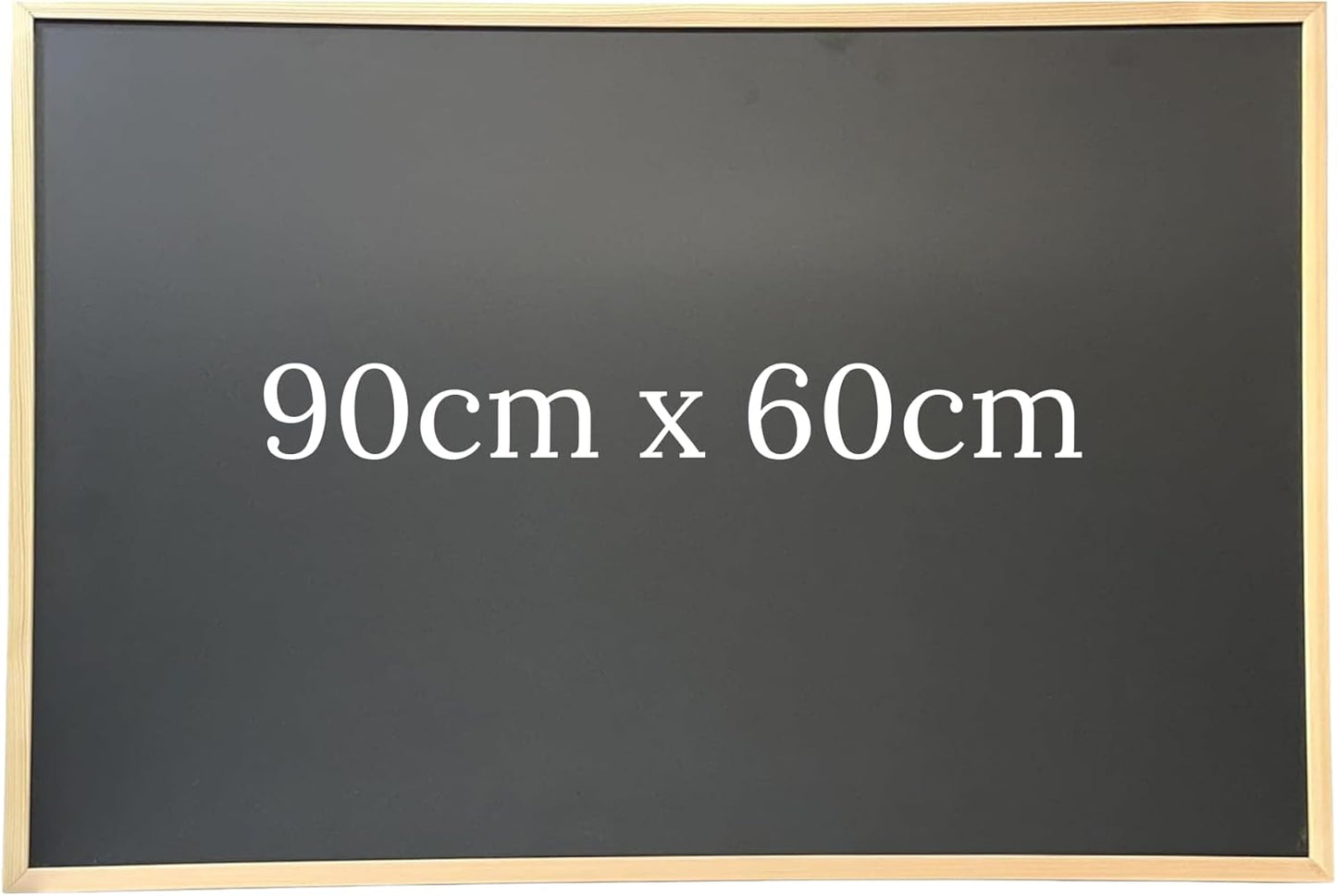 Genxon Wooden Framed Black Chalk Boards – 90x60cm, 60x40cm & 40x30cm for Home, Office & School