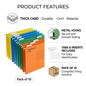 Foolscap Suspension Files with Tabs, 40cm Runners, Assorted Colours