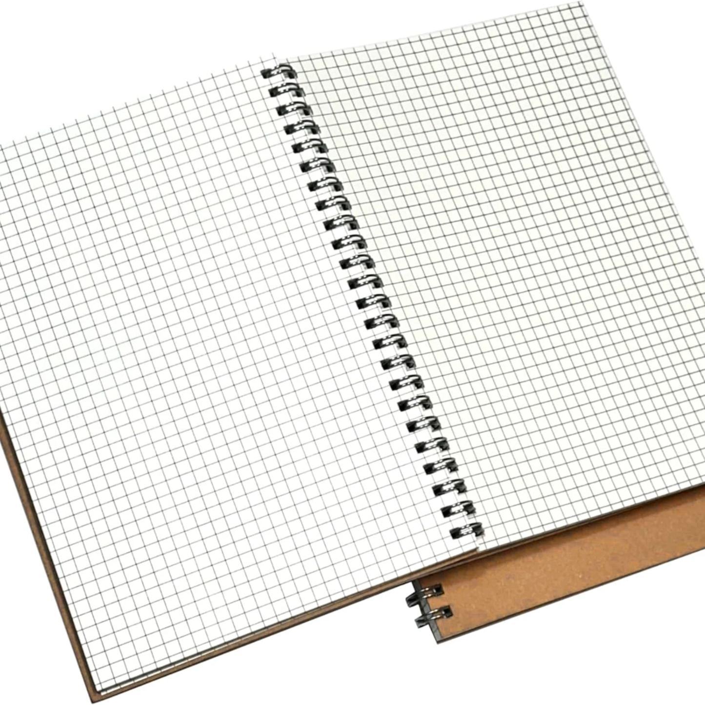 Maths Notebook | Brown Kraft Cover | 5mm Graph Paper Spiral Pad | A4 & A5