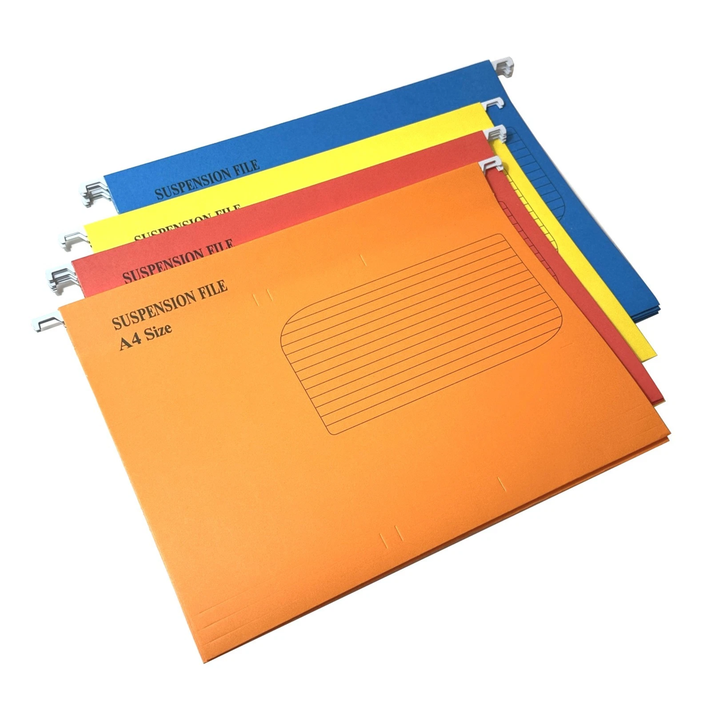 A4 Suspension Files with Labels & Clear Holders – Mixed Colours - 10/20/30 Pack