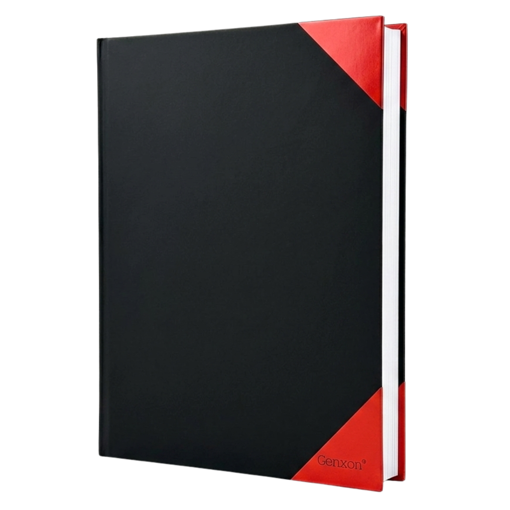 Red & Black A4 Hardcover Notebook | 160 Pages Lined & Ruled | 100gsm Premium Paper