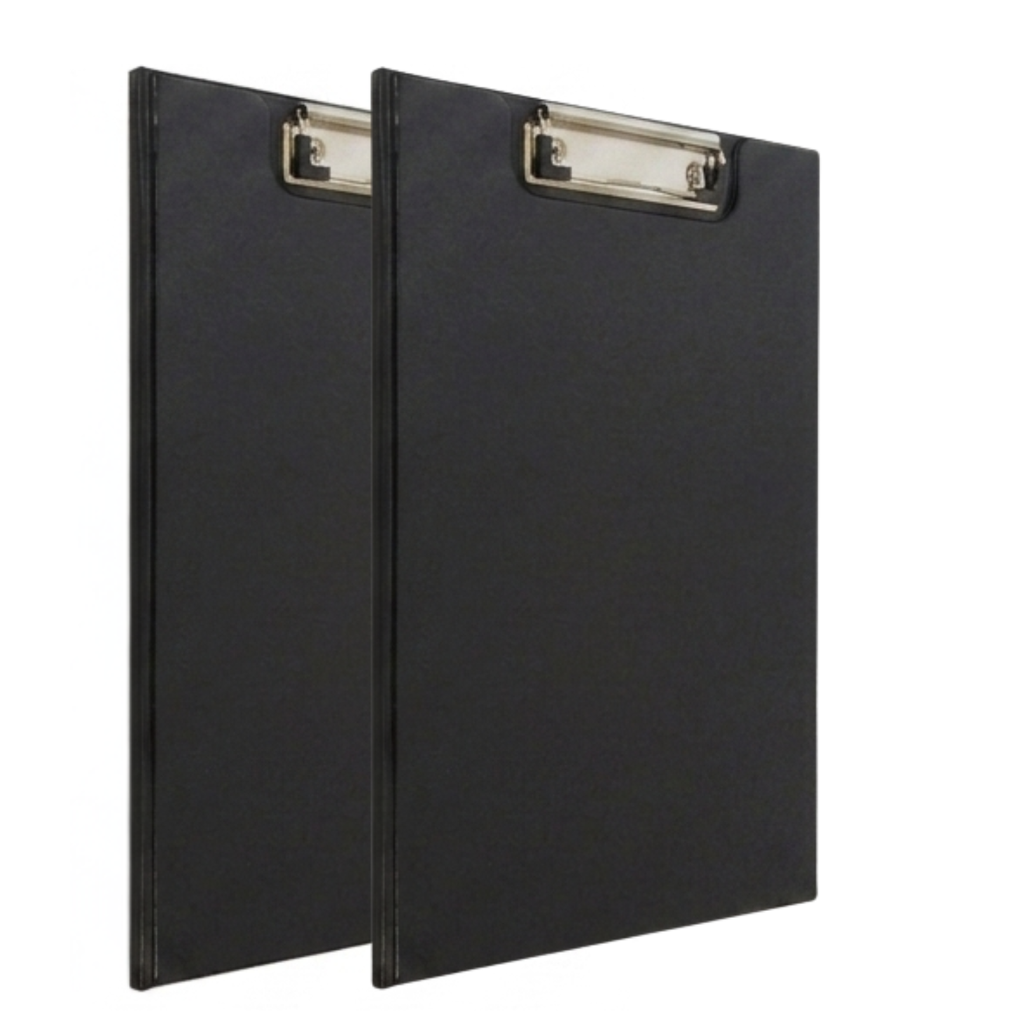 A4 Fold-Over Clipboard | Black | Low-Profile Metal Clip & Inner Pocket