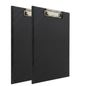 A4 Fold-Over Clipboard | Black | Low-Profile Metal Clip & Inner Pocket