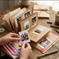 Kraft Scrapbook Album with Leather Cord Tie | Accordion Pages | 3 Sizes