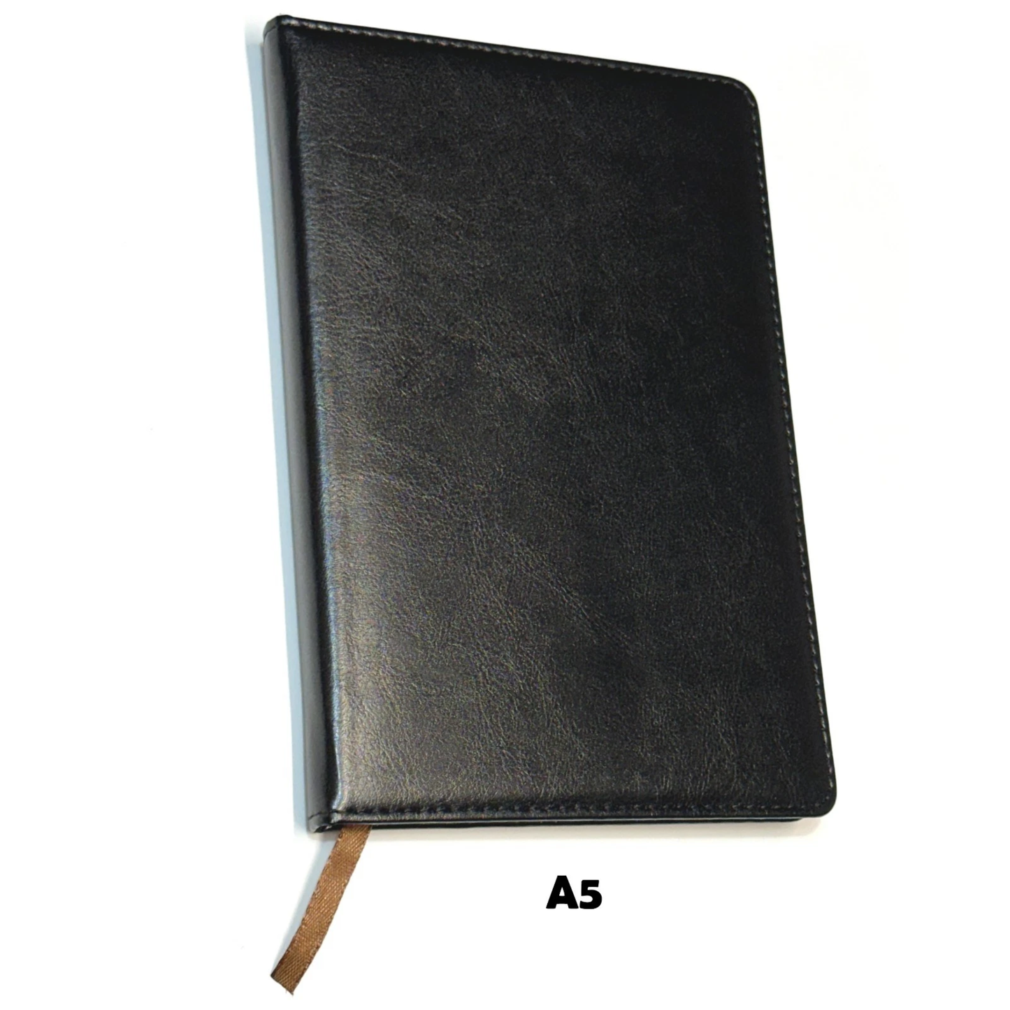 A5 Lined Notebook | Hardback Ruled Notepad | Premium Leatherette Cover | 194 Pages | Journal & Notes Book