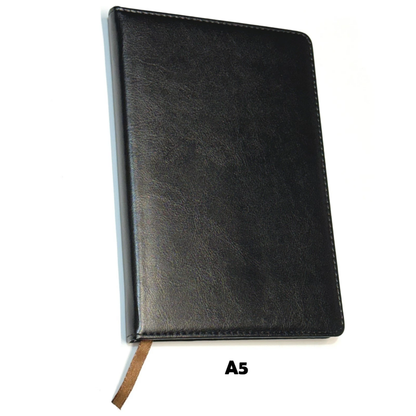 A5 Lined Notebook | Hardback Ruled Notepad | Premium Leatherette Cover | 194 Pages | Journal & Notes Book