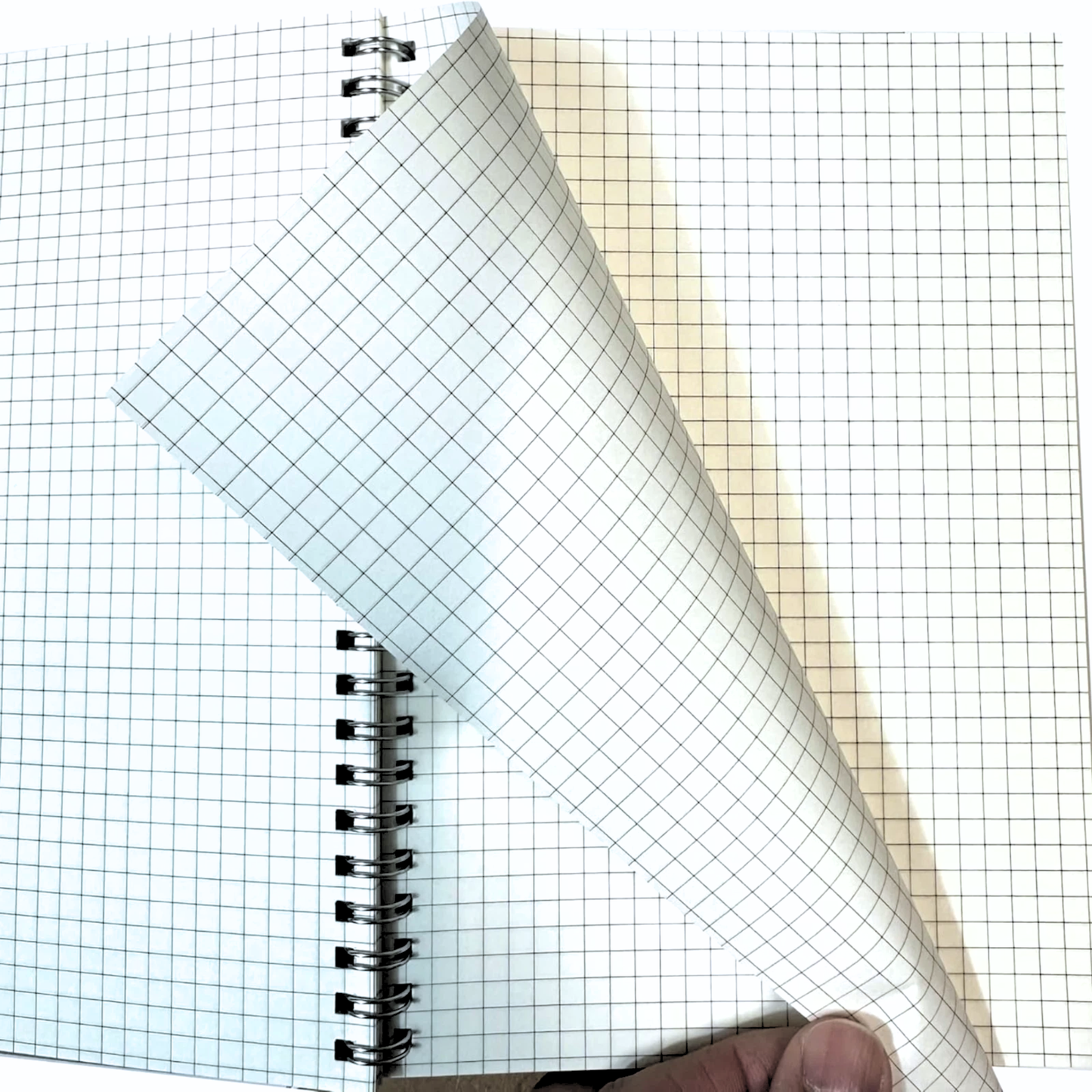 Maths Notebook | Brown Kraft Cover | 5mm Graph Paper Spiral Pad | A4 & A5