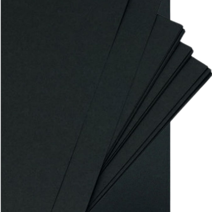 loose black card sheets A4 size