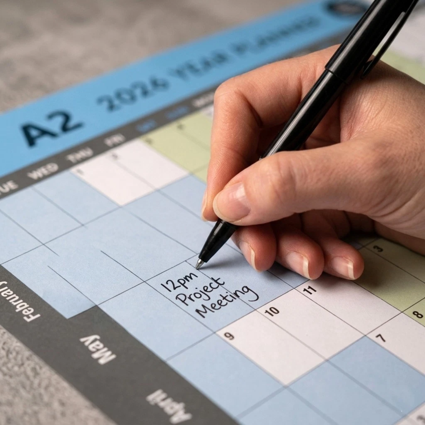 2026 Full Year Wall Planner | A1 & A2 | Jan–Dec Calendar