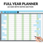 2026 Full Year Wall Planner | A1 & A2 | Jan–Dec Calendar