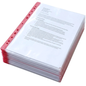Red Spine A4 Punch Pockets Pack of 50 Crystal Clear Filing Wallets for Ring Binders