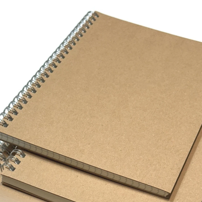 Maths Notebook | Brown Kraft Cover | 5mm Graph Paper Spiral Pad | A4 & A5
