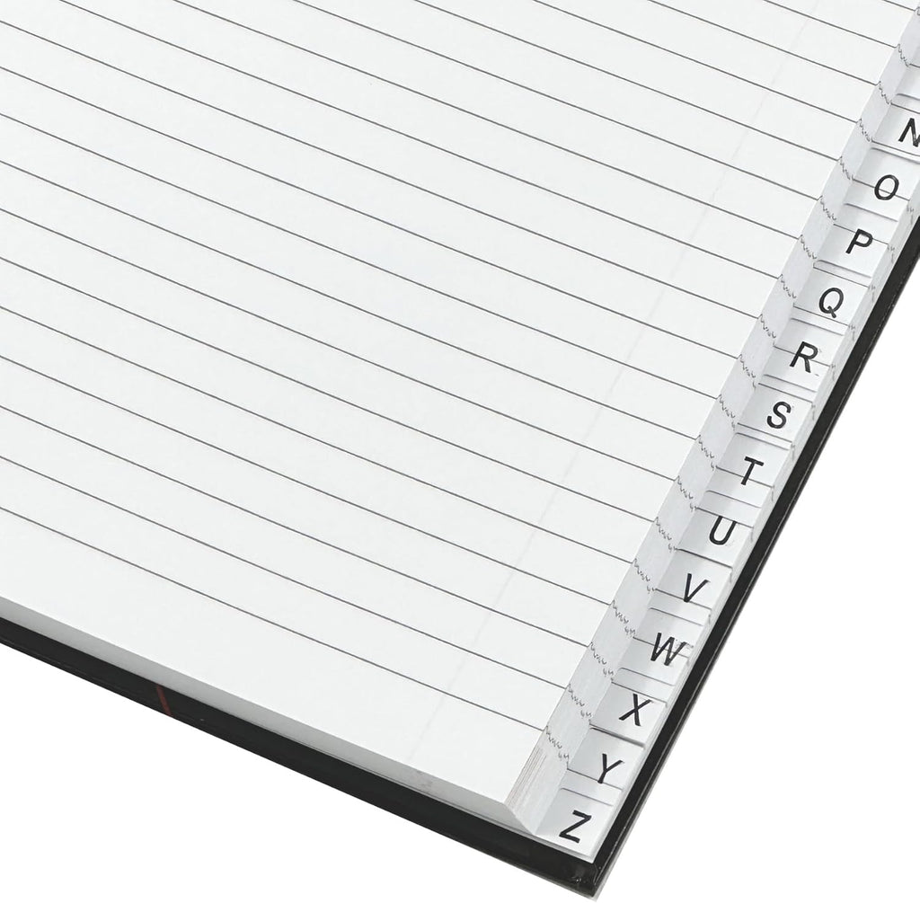 A4 Hard Cover A-Z Index Notebook with Tabbed Organiser