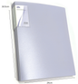 A4 display book folder in pastel purple with 10,20,30.40 or 60 pockets